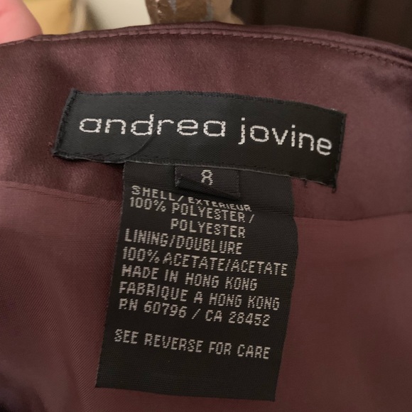 Chocolate evening coat and dress - Picture 7 of 8